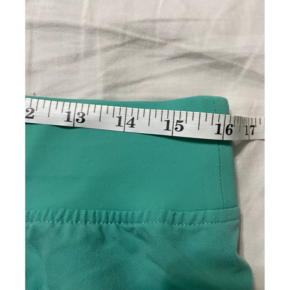 Figs surgical green Scrub Set with Pink Drawstring XL top L bottom - Picture 7 of 13